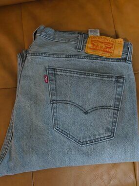 👖 Levi’s 501 Original Fit Jeans – Gray Wash – Button Fly – W40 L34